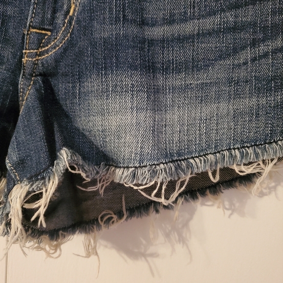Women's American Eagle Dark Wash Denim Shorts - Picture 3 of 9